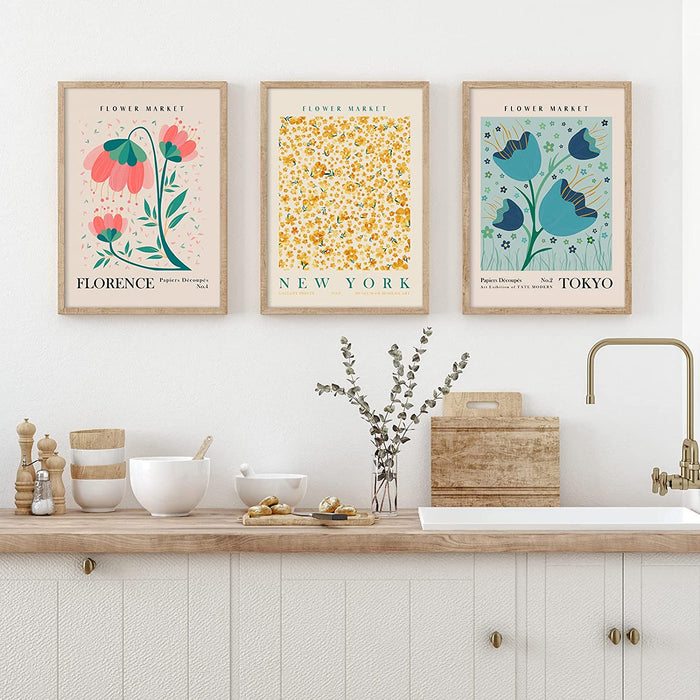Colorful Matisse Flower Wall Art Prints