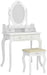 White Vanity Makeup Dressing Table Set