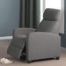 Fabric Push Back Recliner Chair, Pocket Spring, Light Grey