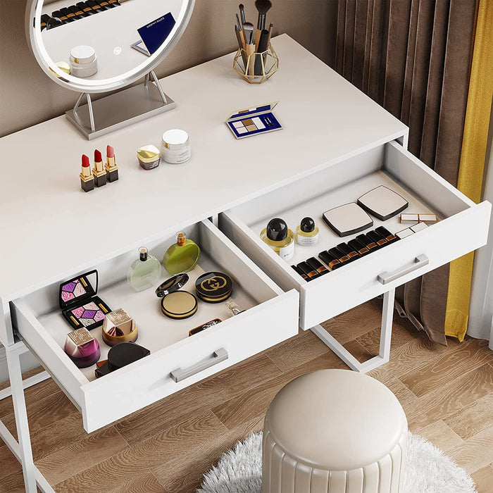 White Vanity Table Dressing Desk