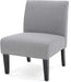 Set of 2 Grey Accent Chairs