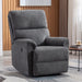 Power Recliner Chair, Electric, Breathable Fabric, Gray