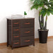 Coffee 7-Drawer Vertical Dresser Storage Tower