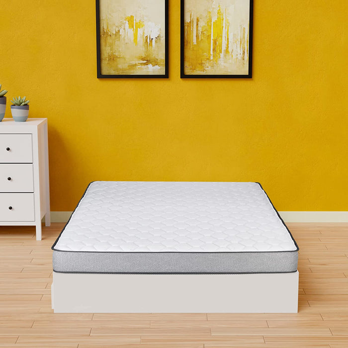 Gray Full XL 8-Inch Medium Firm Foam Mattress