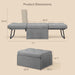 4-In-1 Convertible Sofa Bed for Guests