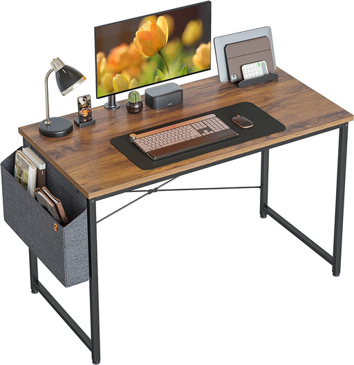 47″ Deep Brown Computer Desk with Storage Bag