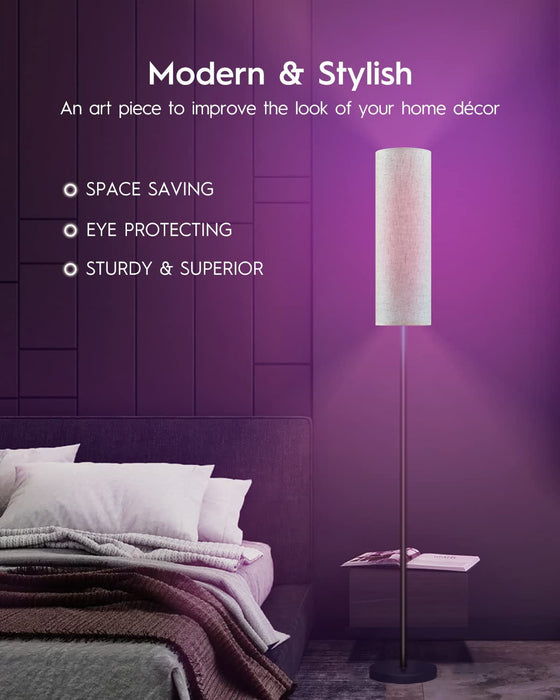 RGBWW Smart LED Floor Lamp for Living Room, 69″