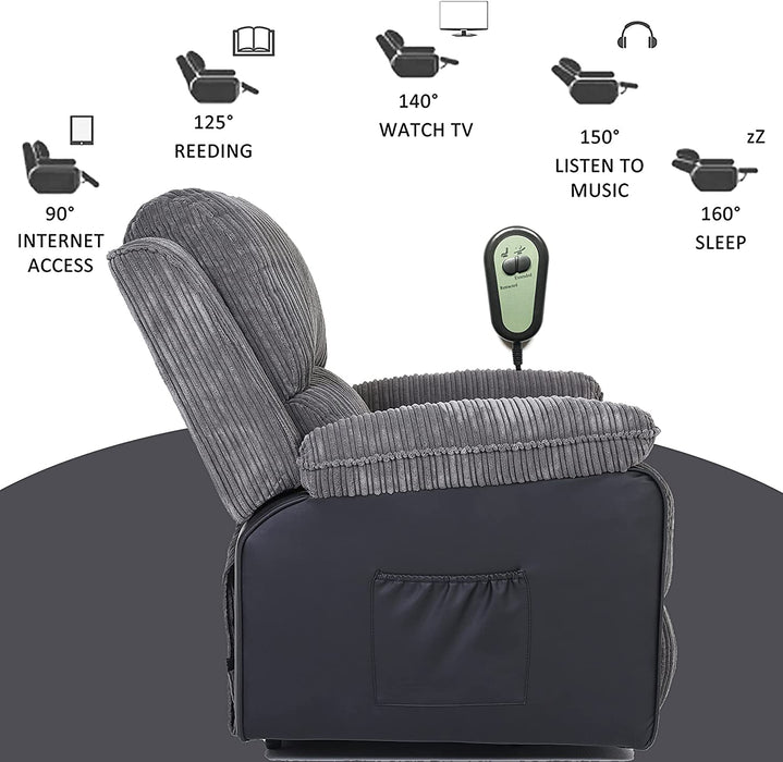 Electric Power Recliner Chair with Heat and Massage