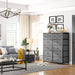 12-Drawer Tall Dresser with Fabric Storage - ShipItFurniture