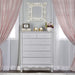 Aurora 6 Drawer Tall Chest, Grey Pearl/Silver Mist