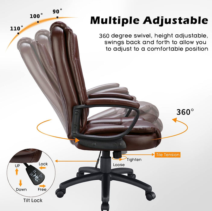 Ergonomic Executive Chair with Lumbar Support