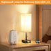Bedside Table Lamp with 3 Levels Brightness
