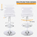 Transparent Acrylic Adjustable Swivel Barstools Set of 2