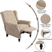 Wingback Recliner Chair with Massage and Heat