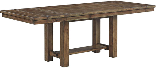 Moriville Farmhouse Dining Extension Table, Seats up to 8