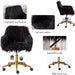 Soft Faux Fur Swivel Chair for Home Office