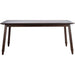 Brayson Modern Walnut Rectangle Dining Table