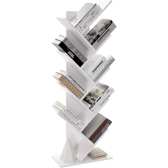 8-Tier Tree Bookshelf for Small Spaces