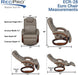 RV Euro Chair Recliner Modern Design, Mahogany