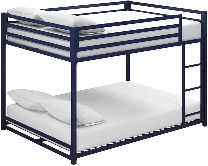 Blue Full/Full Miles Metal Bunk Bed