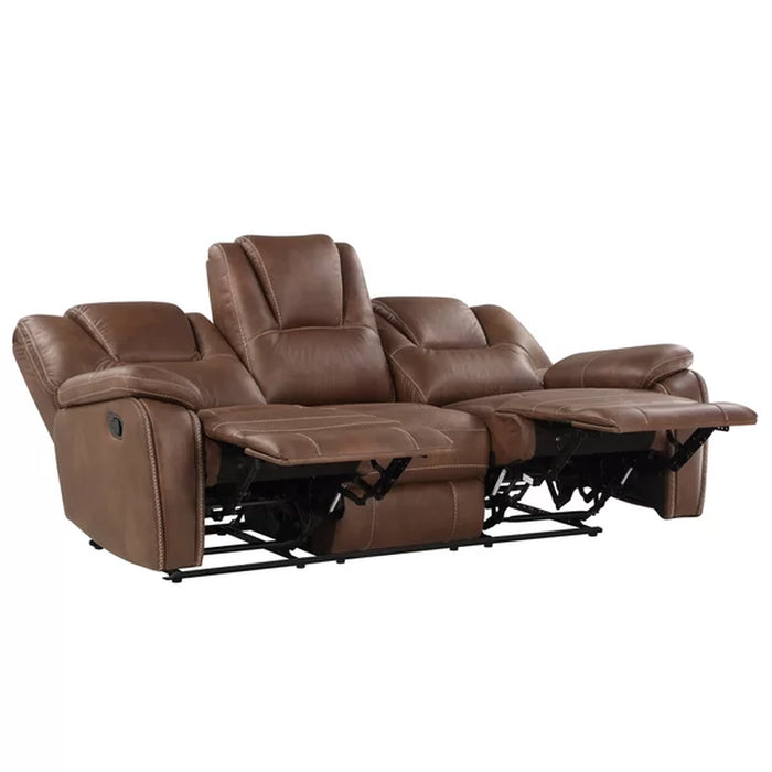 Gian 83.5'' Vegan Leather Reclining Sofa