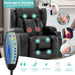 Black PU Leather 360-Degree Swivel Massage Recliner