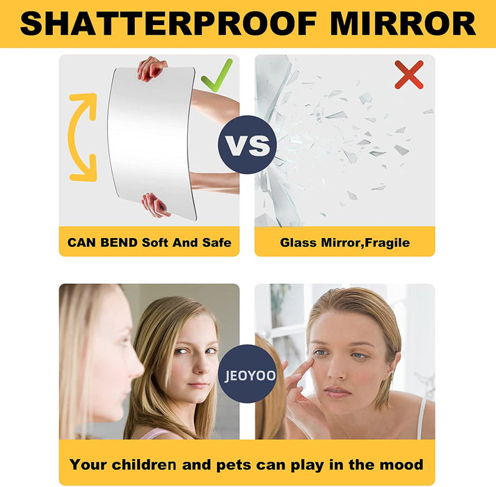 Shatterproof Full Length Mirror on Door for Bedroom & Gym