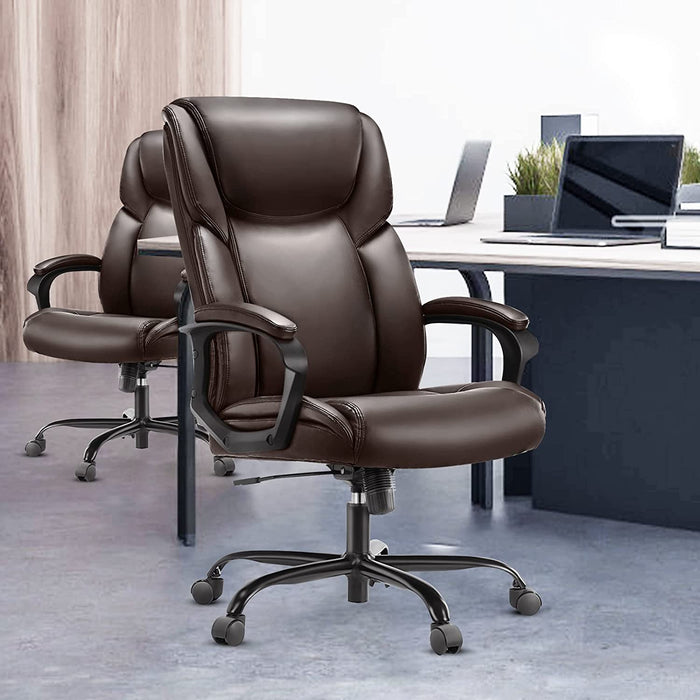 Ergonomic High-Back Office Chair with Adjustable Features