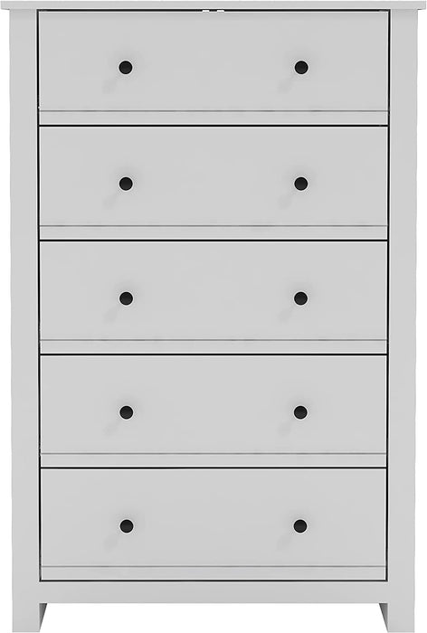 Galano Genoa 5 Drawer Dresser, Tall Storage