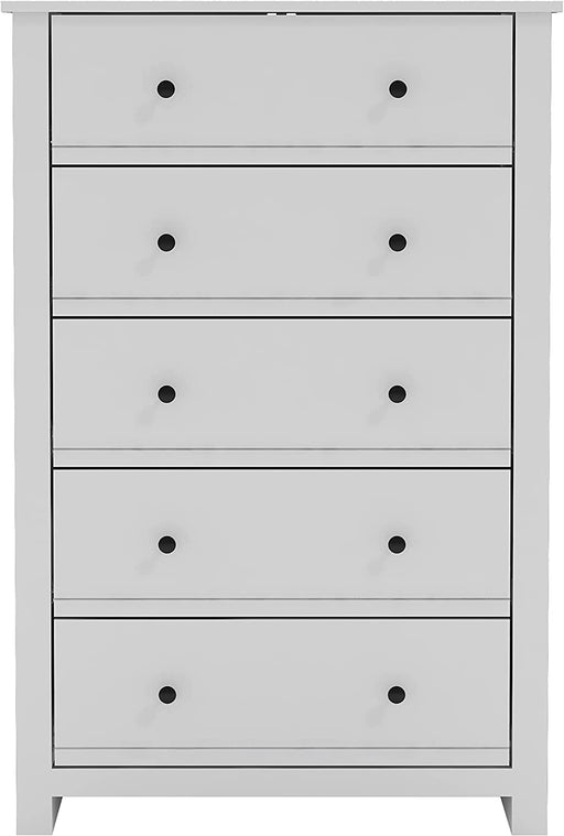 Galano Genoa 5 Drawer Dresser, Tall Storage