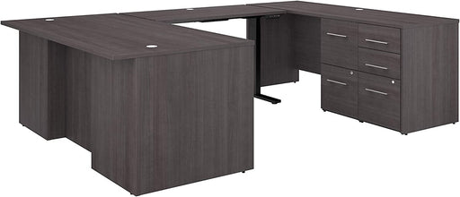 72W Storm Gray Home Office Desk