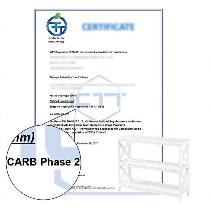 White 3-Tier Console Table with Storage Shelves