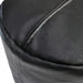 Handmade Black Leather Footstool Ottoman - Storage Solution