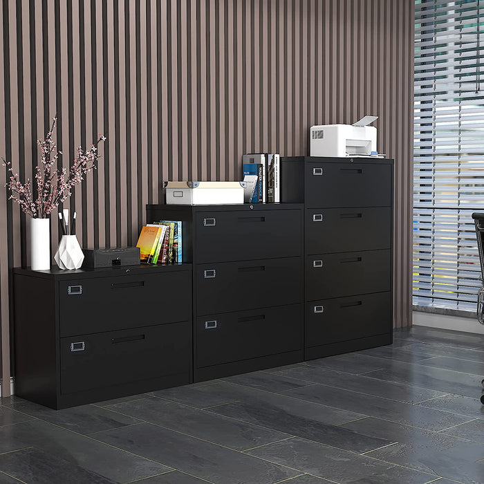 4-Drawer Lockable Metal File Cabinet for Home Office