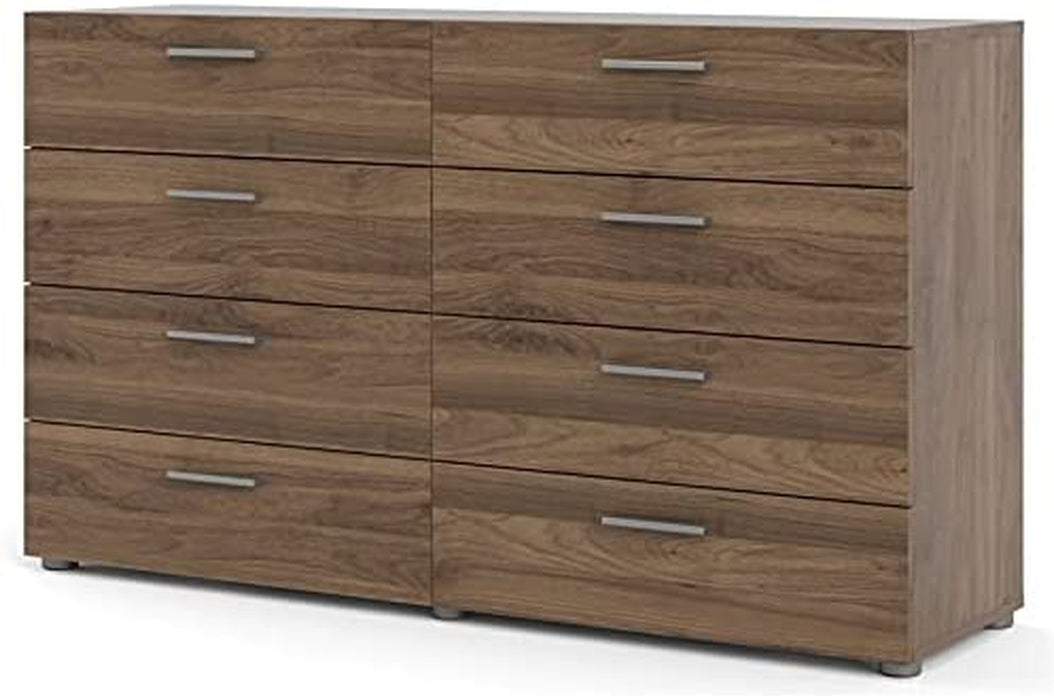 Walnut 8-Drawer Double Bedroom Dresser