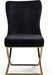Royal Collection Dining Chair, Set of 6, Black/Gold