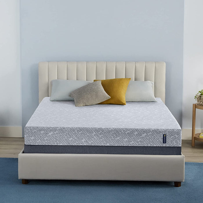 Grey Twin Memory Foam Mattress, Medium-Firm