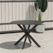 Circi Collection Black/Charcoal Glass Dining Table
