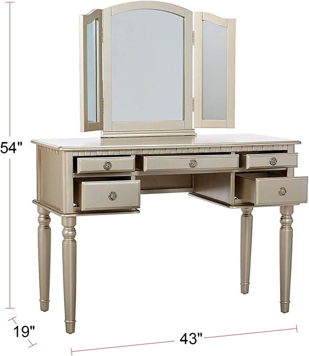 Silver St. Croix Collection Vanity Set