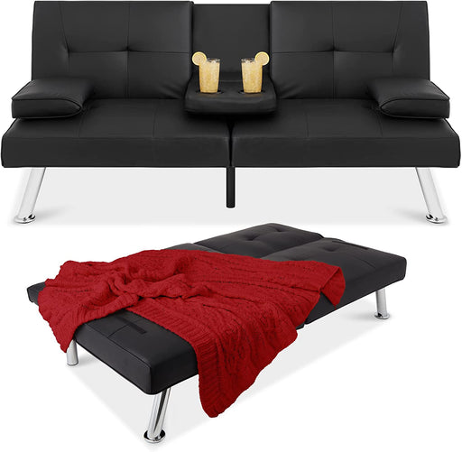 Modern Convertible Futon Sofa for Small Spaces