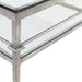 Silver Leaf Glass Couture Cocktail Table