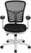 Black Mesh Executive Office Chair with Adjustable Arms