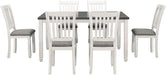 7-Piece Farmhouse Dining Table Set