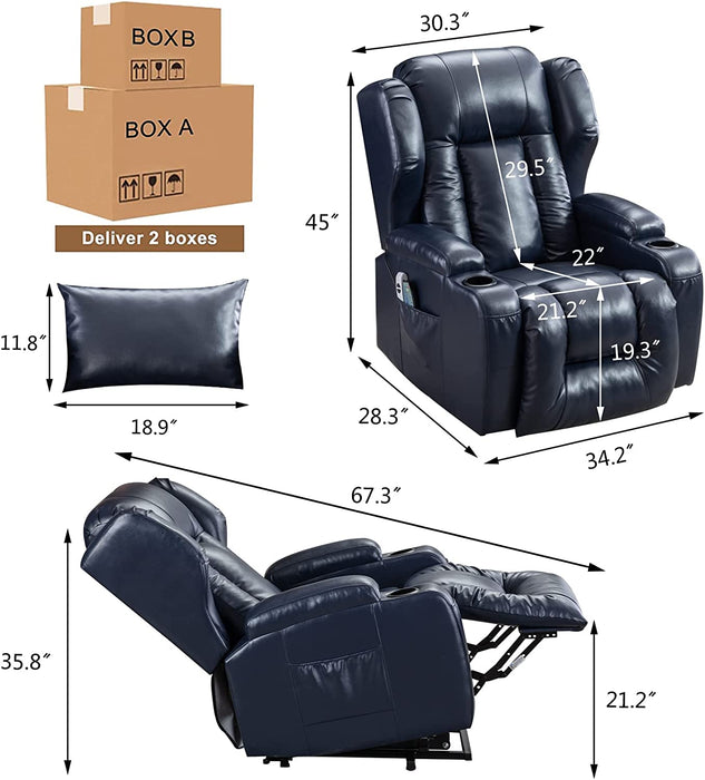 Big Lift Chairs Recliners with Massage and Heating