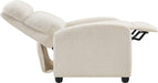 Fabric Pushback Recliner Chair, Ivory