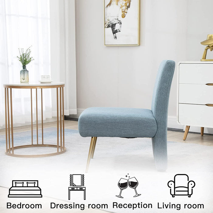 Golden-Legged Comfy Chair for Living Room Clearance