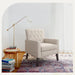 Upholstered Linen Accent Arm Chairs Set