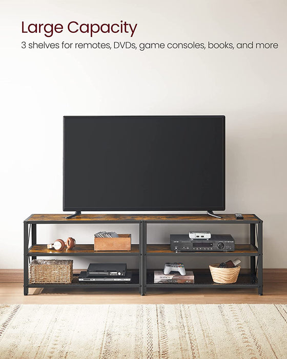 TV Stand for TV up to 70 Inches, Steel Frame