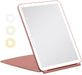 Rose Gold Lighted Travel Makeup Mirror