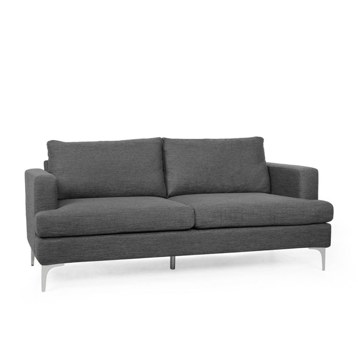 Charcoal and Silver 3 Seater Sofa